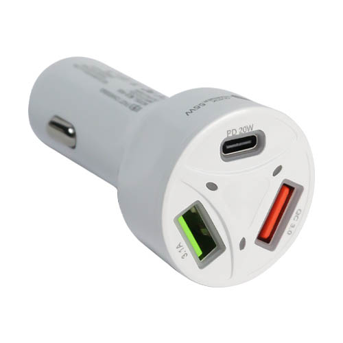 شارژر فندکی مدل MLE-003 با سه پورت USB