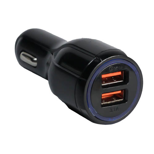 شارژر فندکی مدل BLK01 با 2 پورت USB