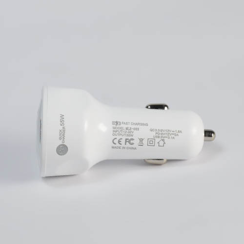 شارژر فندکی مدل MLE-003 با سه پورت USB - نمای دوم